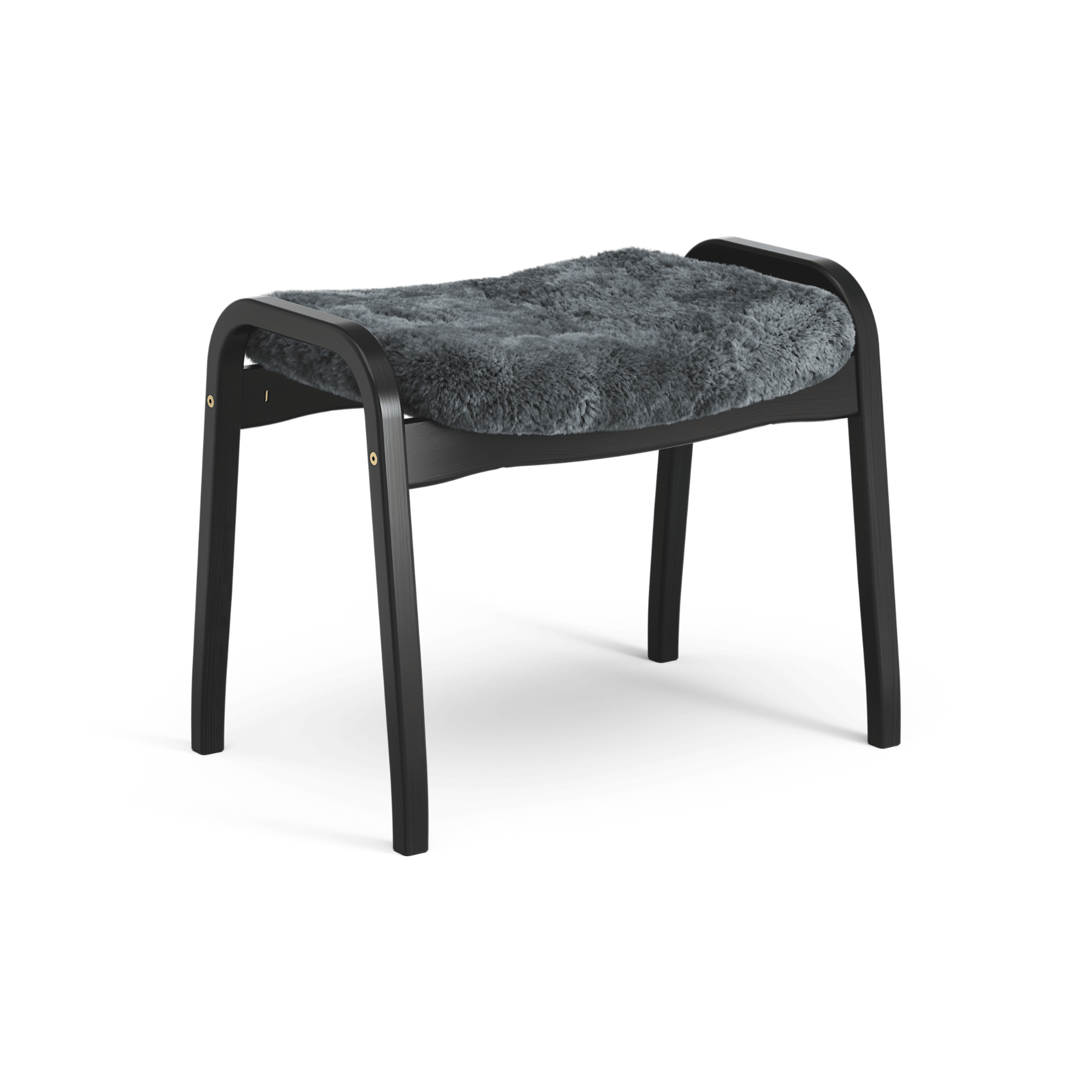 Lamino Footstool Black Oak